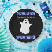 Boo, je hebt net mijn woordschakelaar geactiveerd papieren bordje (Feest)