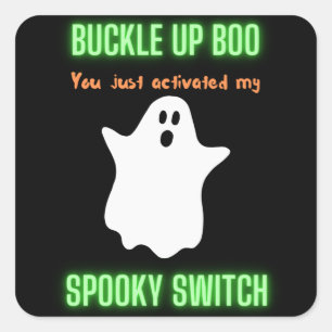 Boo, je hebt net mijn woordschakelaar geactiveerd vierkante sticker