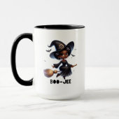 Boo-Jee Black Witch Halloween Mug (Gauche)