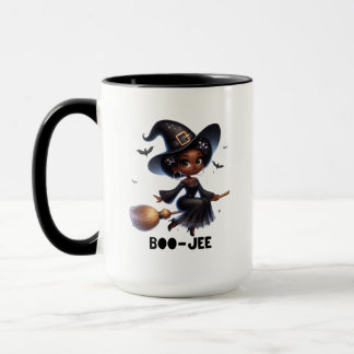 Boo-Jee Black Witch Halloween Mug Mok