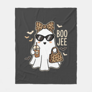 Boo Jee Cute Geest Halloween Luipaard Ontwerp_1 Fleece Deken
