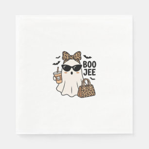Boo Jee Geest Halloween Luipaard Boog Vector Ontwe Servet