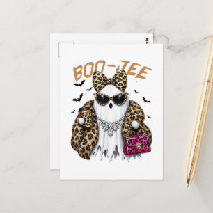 Boo-JEE Geest Luipaard Coquette Halloween Briefkaart