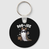 Boo Jee Ghost Shirt Soky Vibes Halloween Boujee Wo Sleutelhanger (Voorkant)
