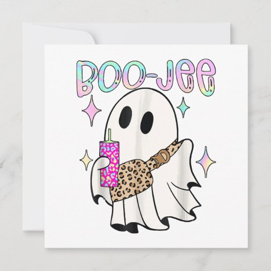 Boo Jee Grappige Halloween Geest (Voorkant)