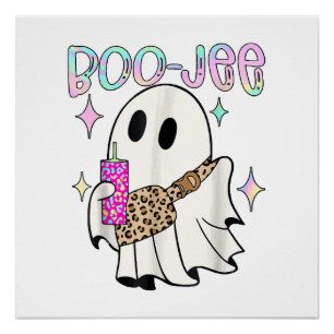 Boo Jee Grappige Halloween Geest Perfect Poster