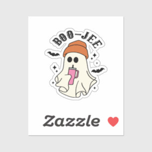 Boo-Jee grappige Halloween-tumbler-geïnspireerde g Sticker