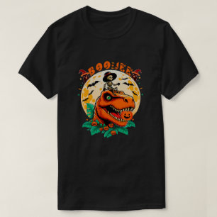 BOO-Jee Halloween: T-Rex & Skeleton Fun Design! T-shirt