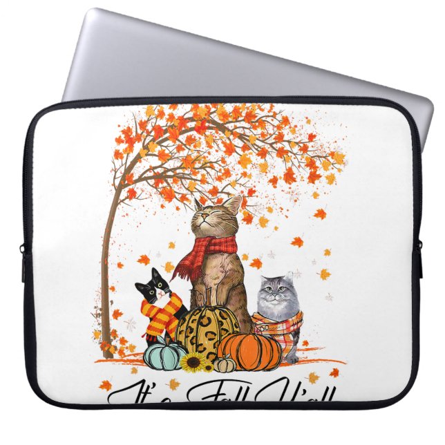 Boo-jee Leopard Grappig Halloween Ghost T-shirt Laptop Sleeve (Voorkant)