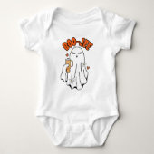 Boo-Jee Schattigee Halloween Ghost Met 40oz Tumble Romper (Voorkant)