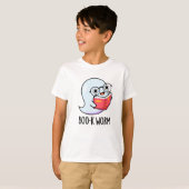 Boo-k Worm Funny Halloween Bookworm Ghost Pun T-shirt (Voorkant volledig)