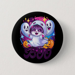 Boo kat geesten ronde button 5,7 cm
