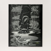 Boo Kat Goes Vissen Jigzaag Puzzle Legpuzzel (Verticaal)