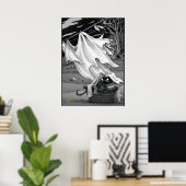 Boo-Kat helpt bij Poster wasgoed (Thuiskantoor)