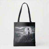 Boo-Kat in de Moonlight-Canvas tas (Voorkant)