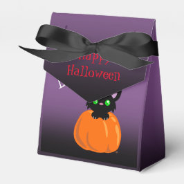 BOO! Kat in een pompoen-halloween-vangdoos Bedankdoosjes