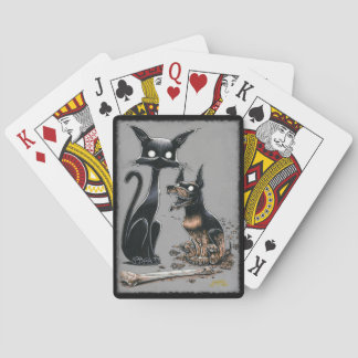 Boo Kat maakt een Buddy-speelkaart Pokerkaarten