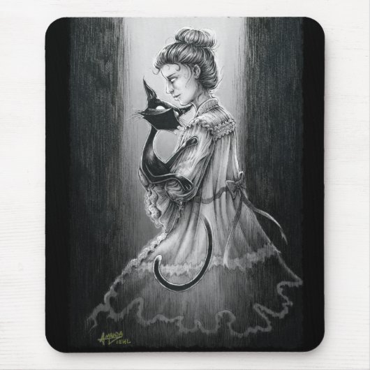 Boo Kat met haar Ghost Muismat (Voorkant)