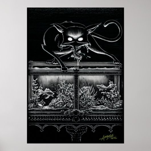 Boo Kat Raids het Poster van Aquarium (Voorkant)