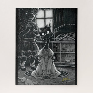 Boo Kat wordt Fancy Jigzaag Puzzle Legpuzzel