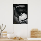 Boo Kitty avec une affiche de chat Dizzy (Cuisine)