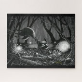 Boo Kitty chasse un puzzle fée (Horizontal)