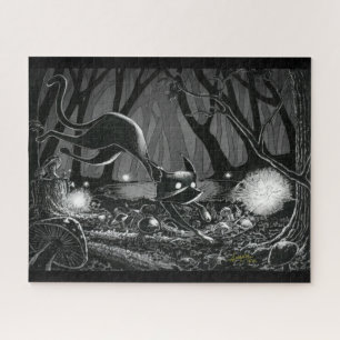 Boo Kitty chasse un puzzle fée