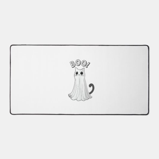 Boo Kitty Cute Ghost Chat Halloween Éffrayant Kitt (Recto)