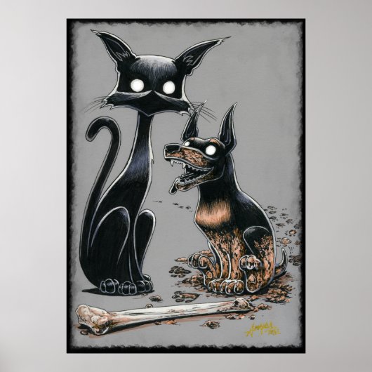 Boo Kitty fait un poster à pote (Devant)