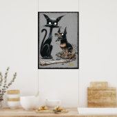 Boo Kitty fait un poster à pote (Cuisine)