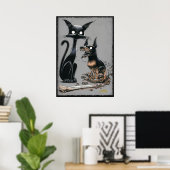 Boo Kitty fait un poster à pote (Bureau à domicile)