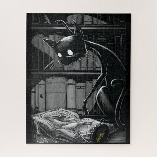 Boo Kitty Lit Dune Jigsaw Puzzle (Vertical)
