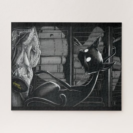 Boo Kitty Lit Dune Jigsaw Puzzle (Horizontal)