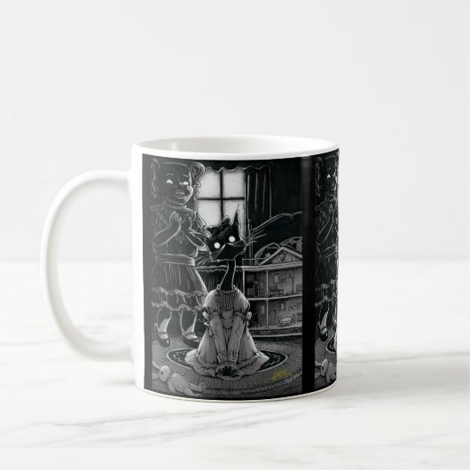 Boo Kitty obtient une tasse de café sophistiquée (Gauche)