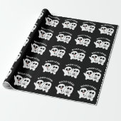 Boo-lean Funny Computer Ghost Boolean Pun Dark BG Cadeaupapier (Uitgerold)