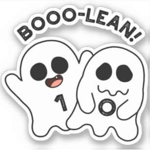 Boo-lean Funny Computer Ghost Boolean Pun Sticker
