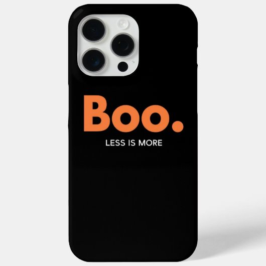 Boo Less is meer telefoonhoesje Case-Mate iPhone Case (Achterkant)