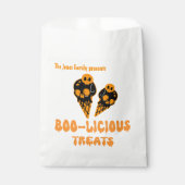 Boo-licious trakteert aangepaste naam bedankzakje (Voorkant)
