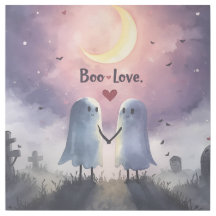 Boo Love Schattige Ghost Couple Halloween