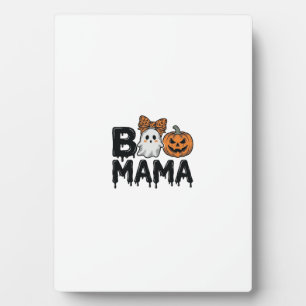 Boo Mama Halloween Geest Pompoen Moeder Shirt Ontw Fotoplaat