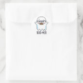 Boo-mer Funny Middle Aged Ghost Pun Ronde Sticker (Tas)