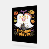 Boo Mine Forever Mignonne Fantômes Noir Chat Aimer (Angle)