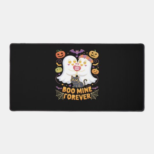 Boo Mine Forever Mignonne Fantômes Noir Chat Aimer (Recto)