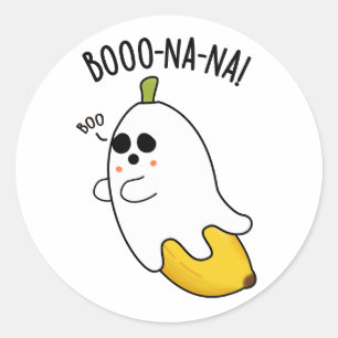 Boo-nana Grappige Ghost Banana Pun Ronde Sticker