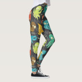 Boo Octopus Cute Multicolor Kinder Clothing & Déco Leggings (Rechts)