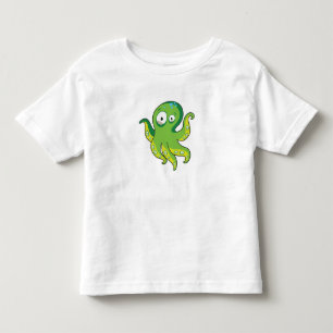 Boo Octopus Green Kinder Clothing & Décor Shirts
