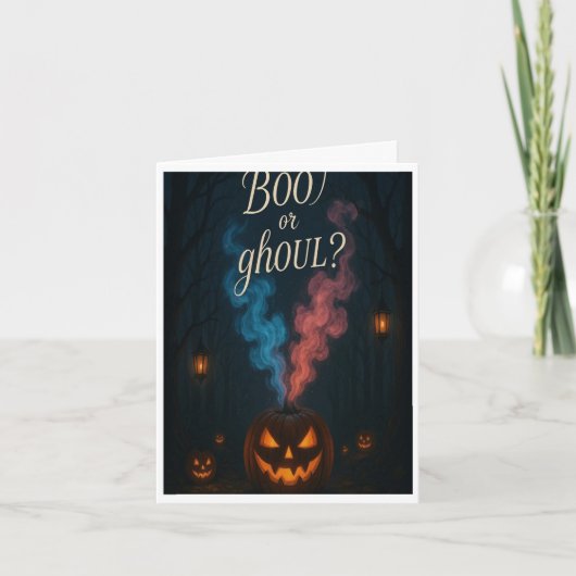 Boo of Ghoul Halloween Geslacht Onthulling Uitnodi (Voorkant)