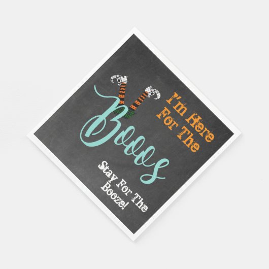 Boo On Boos en Booze Halloween Cocktail Party Servet (Hoek)