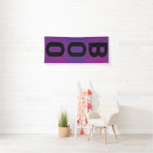 Boo Paars Polka Dot Halloween Spandoek (Insitu)