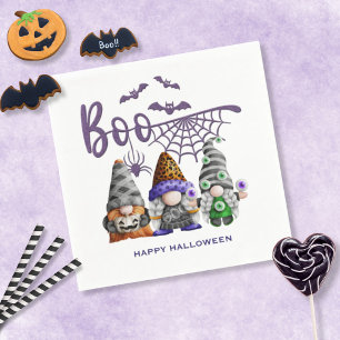 Boo Paarse Glitter Halloween Kabouters Servet